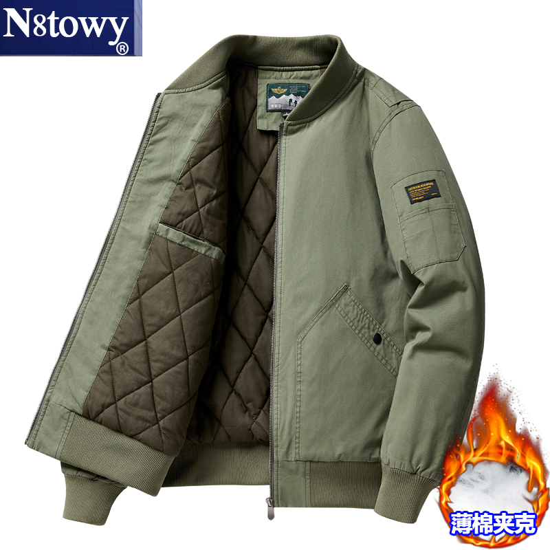 Брендовая зимняя бейсбольная форма, куртка с хлопковой подкладкой, мужская куртка с хлопковой подкладкой в стиле американского ретро, утолщенная куртка-бомбер, мужская стеганая куртка