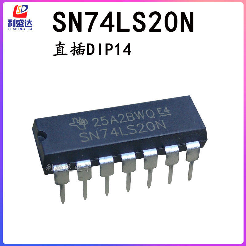 Встроенный чип HD74LS20P SN74LS20N 74LS20 DIP-14 с двумя 4 входами и логическим затвором