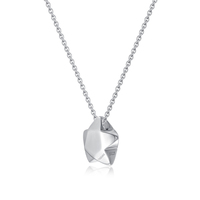 "Tingxiang" | Wishing Star | Sterling Silver Origami Star Necklace Good Luck, Gold and Transfer Niche Design