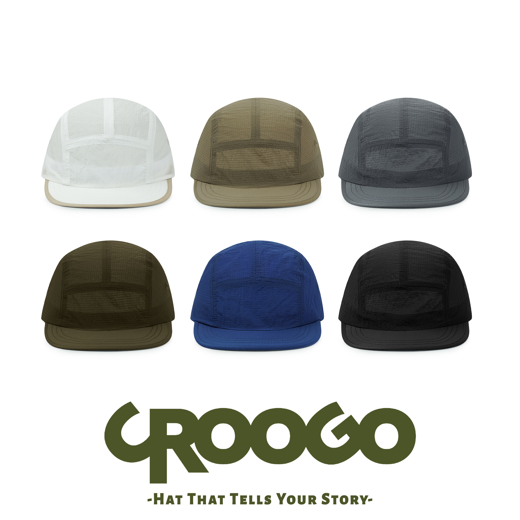 Японская быстросохнущая бейсболка CROOGO, однотонная, легкая, дышащая, с мягким верхом, водонепроницаемая, для спорта на открытом воздухе, кепка из пяти частей