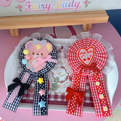 taobao agent 小熊幼稚园原创Lolita小动物胸章胸针可爱甜呲配饰别针徽章lo勋章