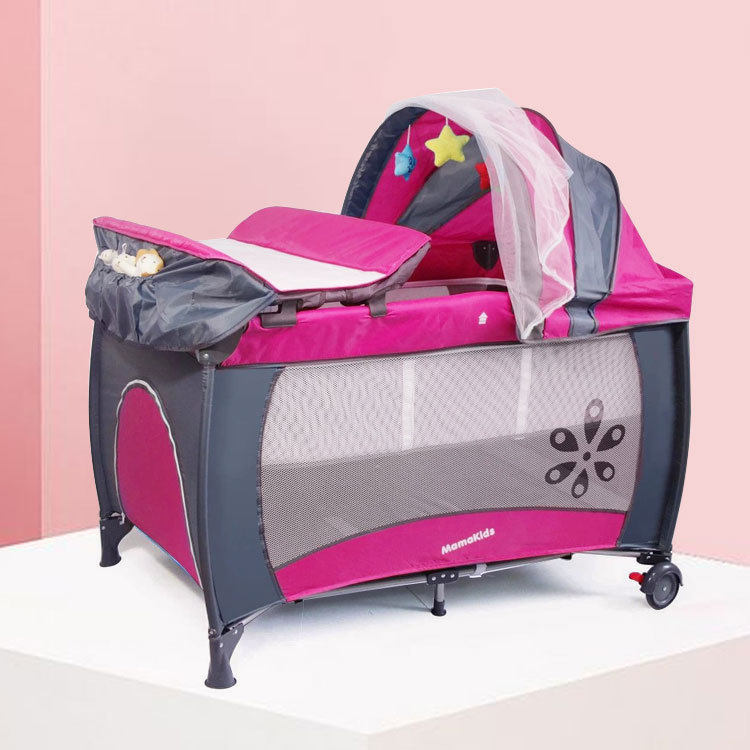 игровая кровать mamakids складная кроватка портативная кровать bb детская кроватка