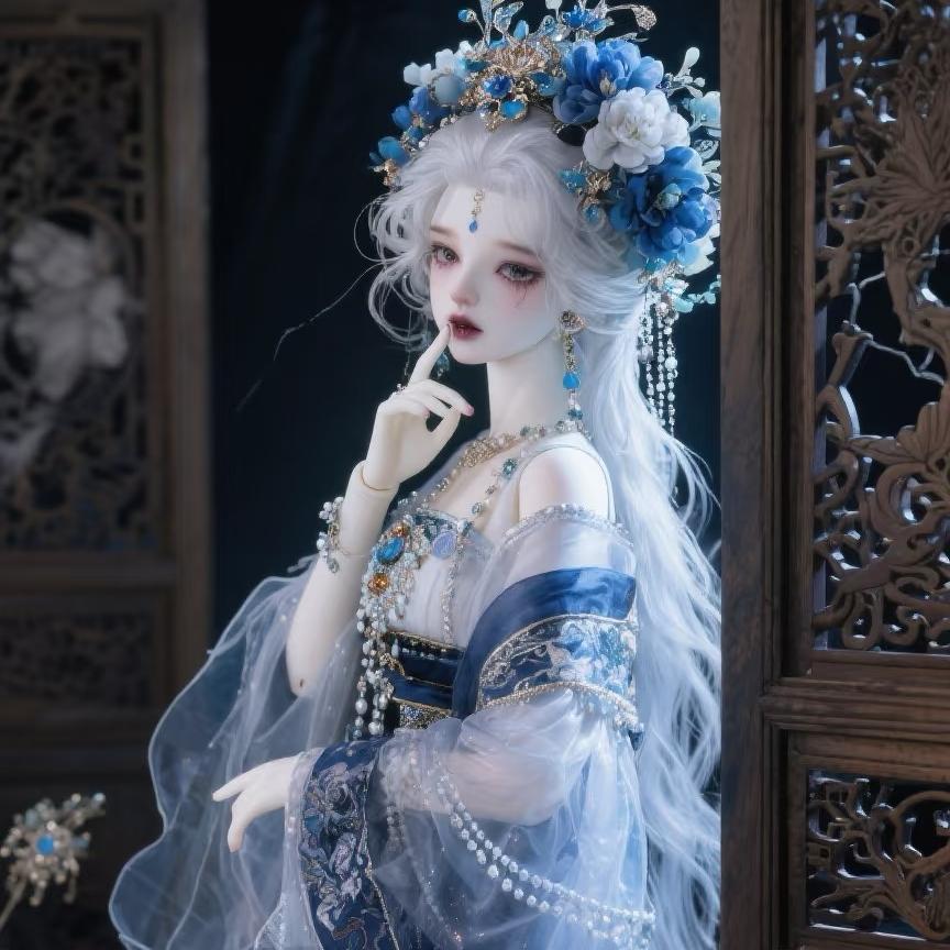Чистая антикварная кукла bjd, ценный костюм Ханфу, чистая кукла знаменитости, может быть заменена на шарнирную, может быть подарком ручной работы в слепой коробке