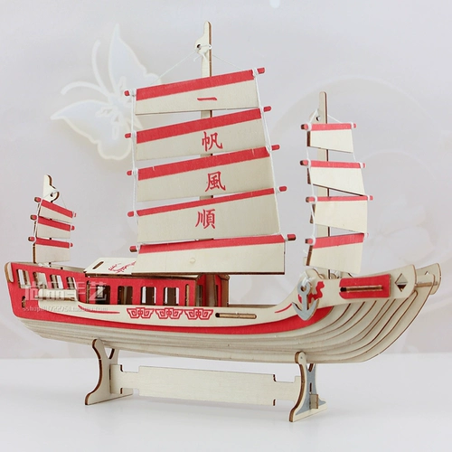Трехмерный деревянный конструктор, головоломка, модель корабля, DIY, подарок на день рождения, в 3d формате