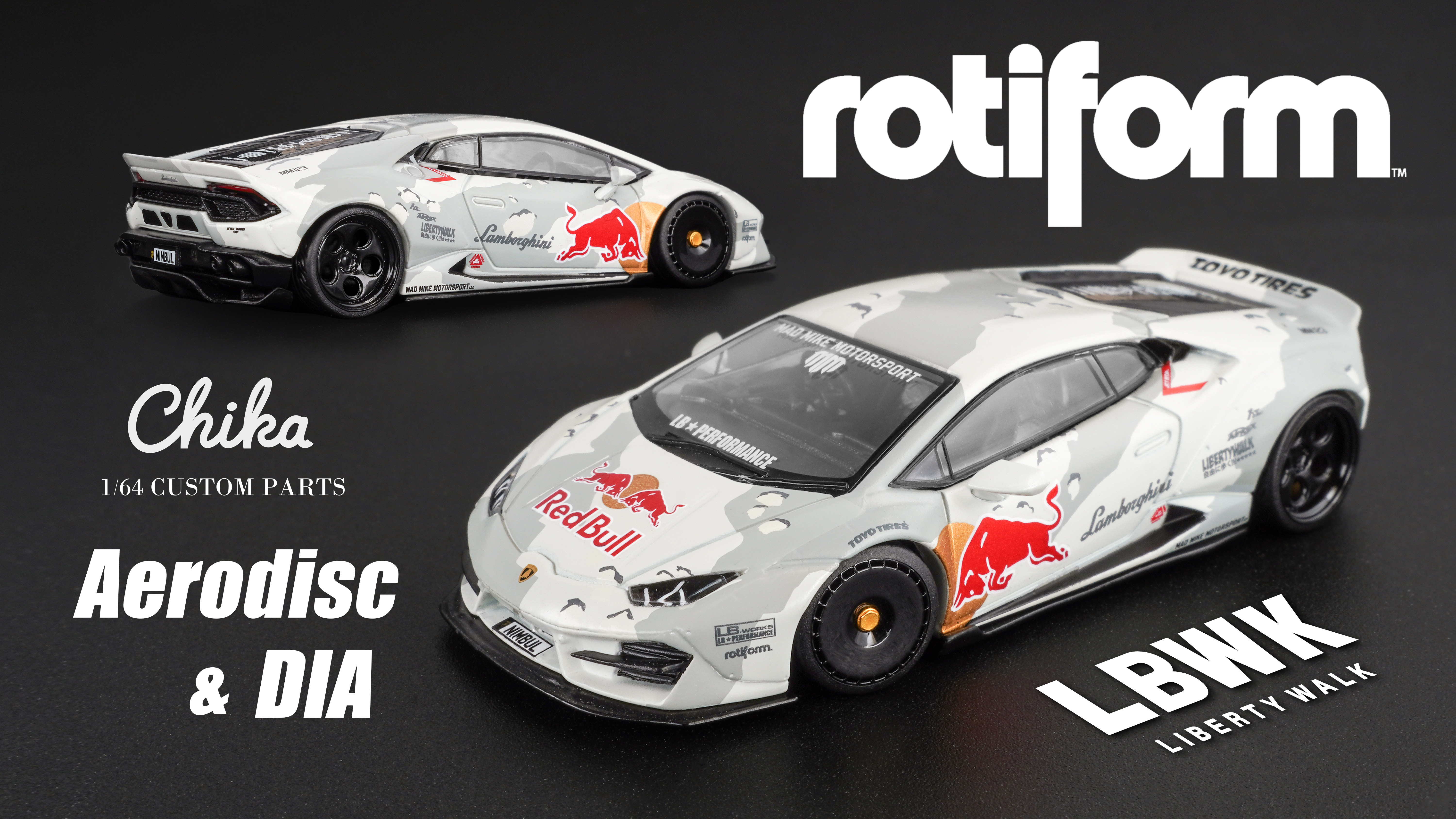 【Spot】 1/64 колеса Chika Rf Aerodisc 9,7/10,5 мм с дополнительной статической модификацией