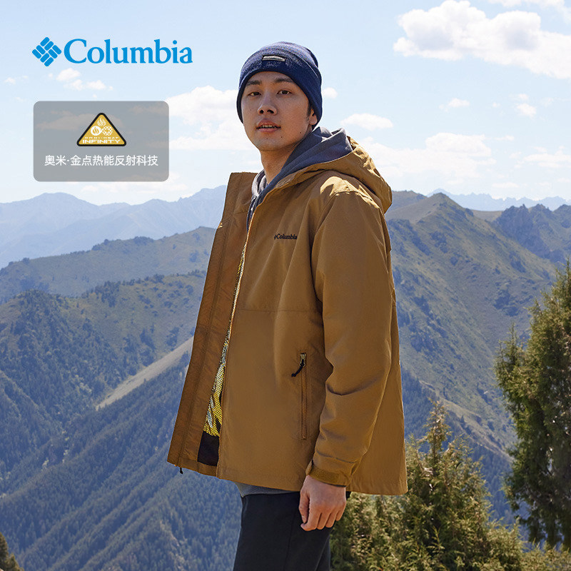 Columbia Columbia 25 осенне-зимняя новая мужская уличная термокуртка в золотой горошек для пеших прогулок XE8964