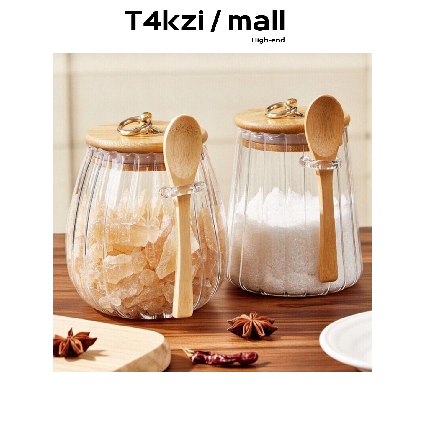 T4kzi Немецкая банка для сахара бытовая банка для хранения ценного сахара герметичная стеклянная банка кухонная банка для коричневого сахара