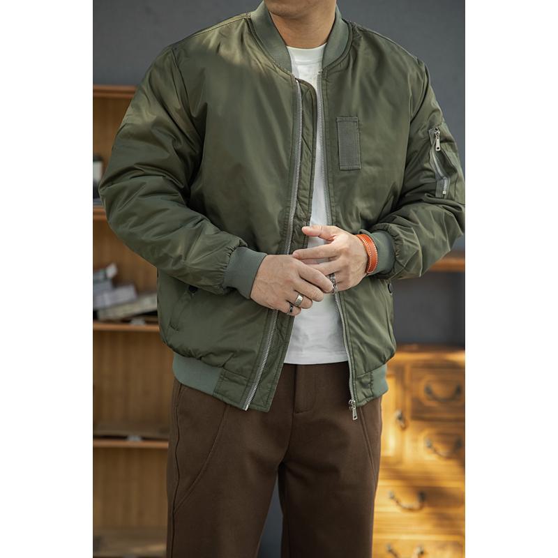 Куртка-бомбер American Air MA1 с длинным лезвием, хлопчатобумажная куртка, ветрозащитная утолщенная теплая бейсбольная форма, хлопчатобумажная куртка