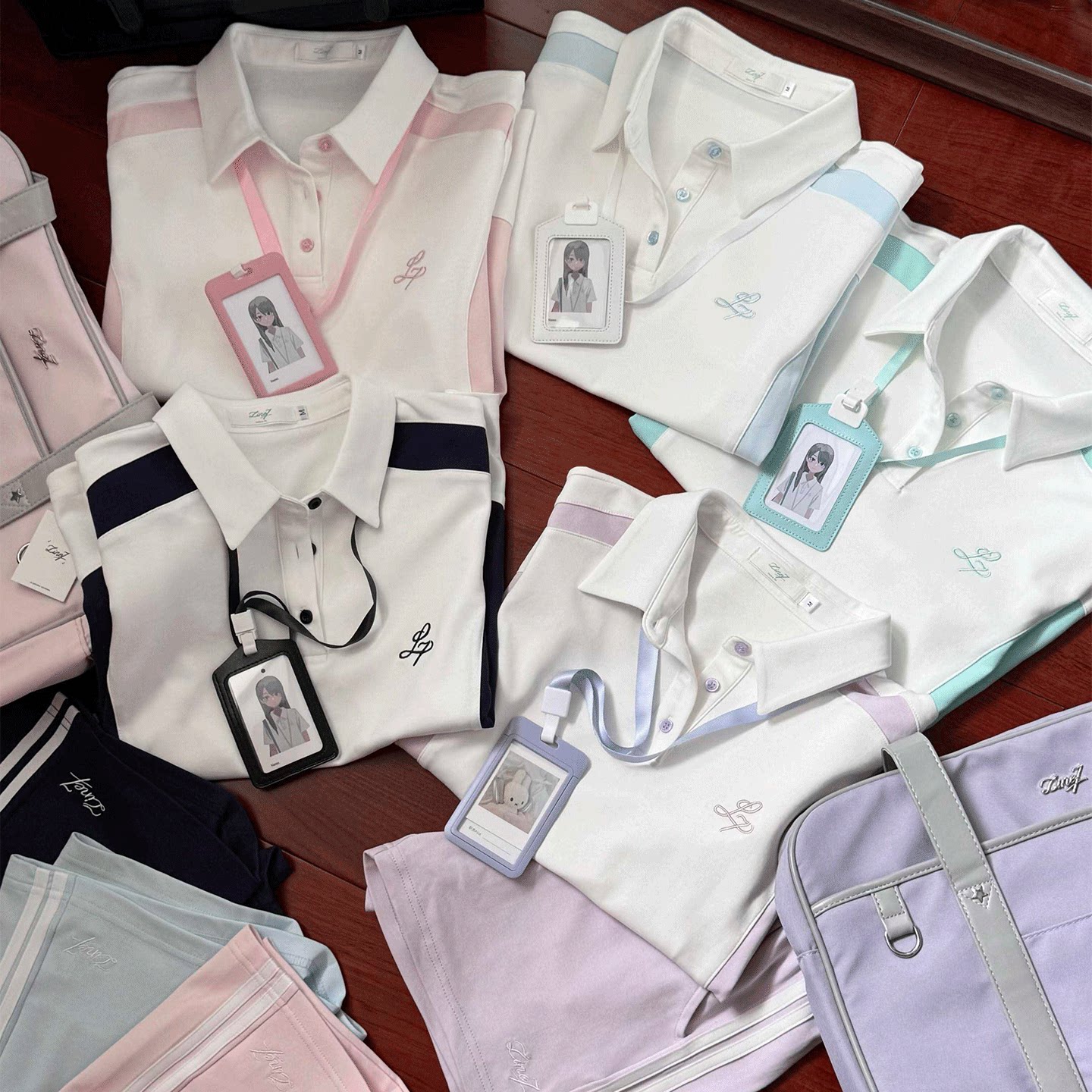 Японская оригинальная гимнастическая форма JK uniform, женский спортивный костюм в стиле колледжа с короткими рукавами, повседневная спортивная одежда, рубашка-поло, шорты, топ