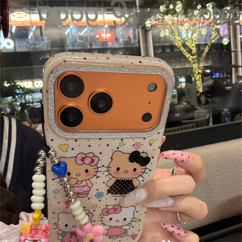 kekx ins风可爱星星猫咪适用于苹果18promax手机壳17新款iphone16pro手链15pm韩系18防摔13小众14少女Pro全包