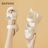 Женские босоножки Daphne white на толстой подошве; новинка 2026 года; летняя верхняя одежда; пляжная обувь; обувь для папы; спортивная женская обувь