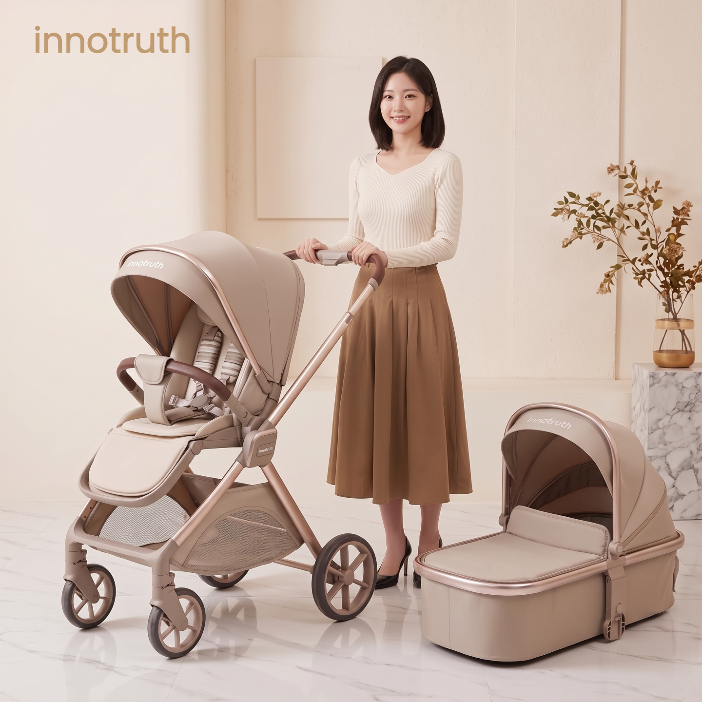 коляска inno stroller может сидеть и лежать младенцы и маленькие дети в возрасте от 0 до 3 лет, дети с высоким ростом могут легко толкаться и складываться