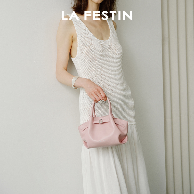 Замшевая сумка Lafestine lazy bag 2025, новая сумка, летняя кожаная сумка-мессенджер для поездок на работу, женская сумка-клецка, сумочка