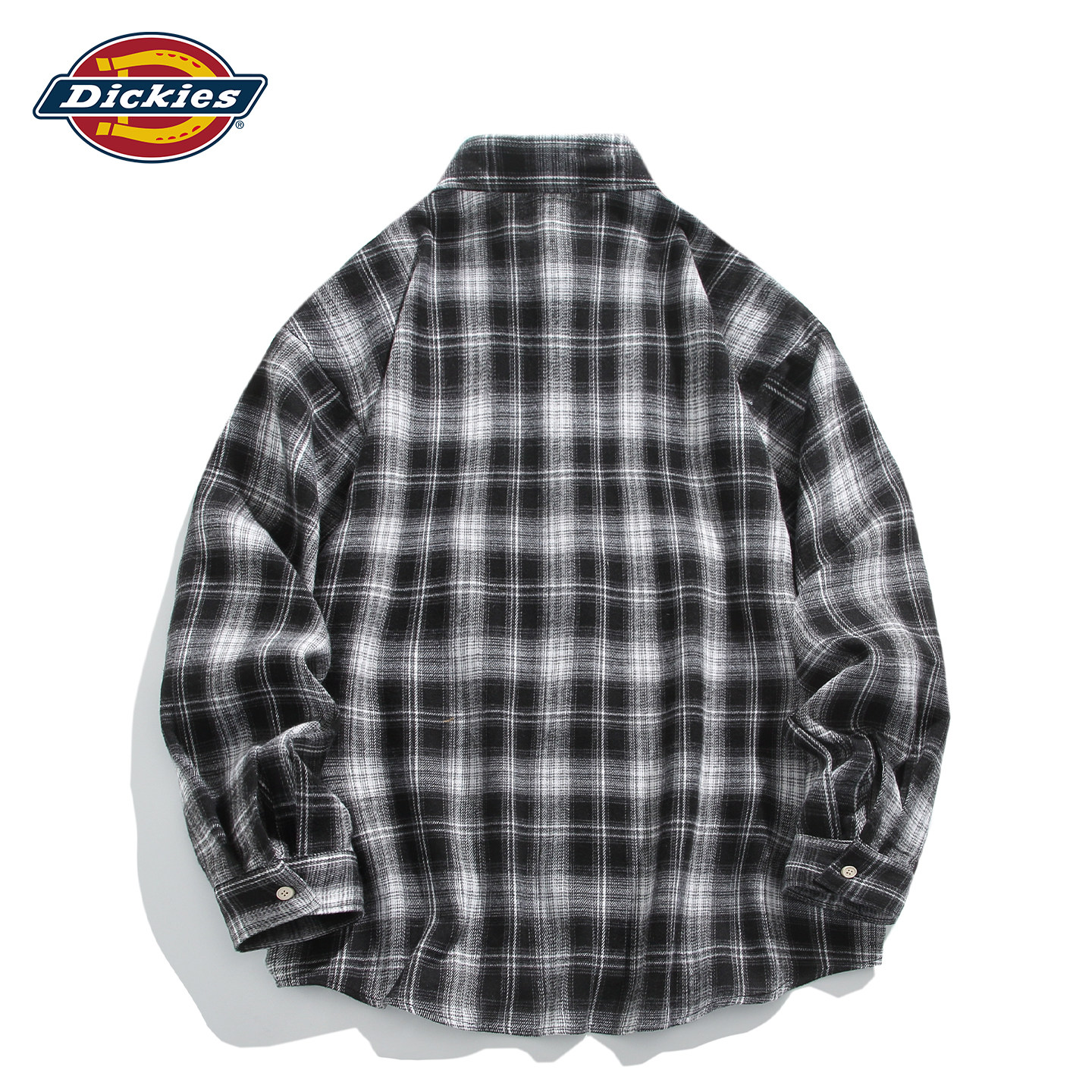 Бренд Dickies tide, рубашка в клетку контрастного цвета с длинными рукавами, мужской осенний новый топ cleanfit в американском стиле ретро