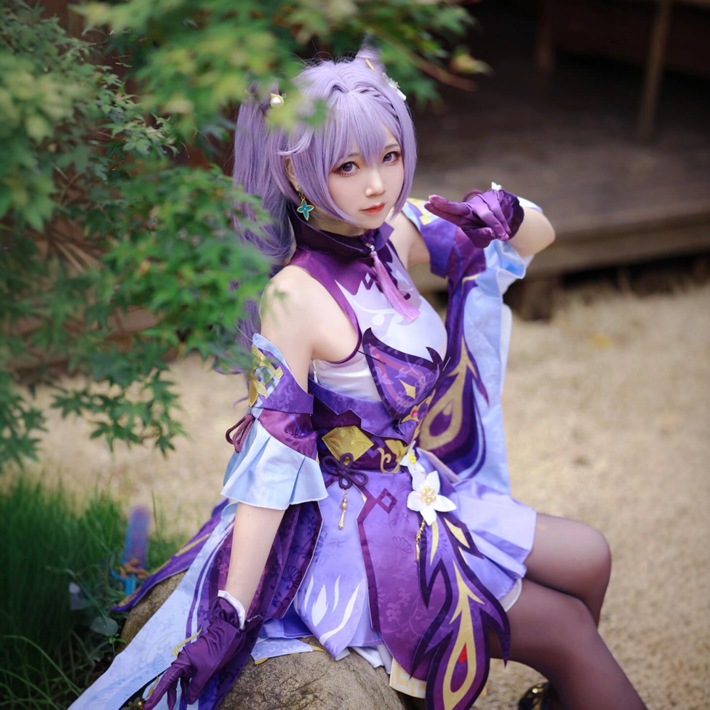 Yuanshen Keqing cos clothing Liyue Seven Star Game Comic-con одежда двухмерная одежда косплей одежда spot