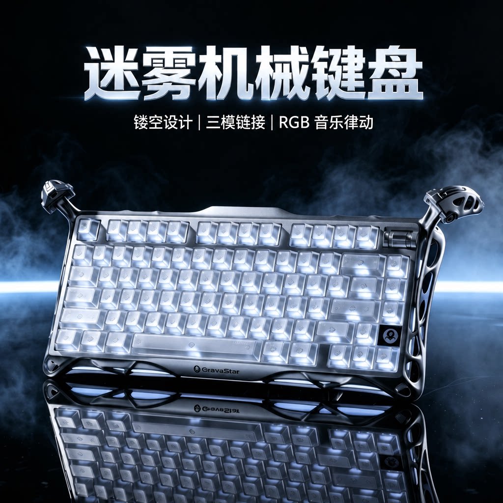 Gravity Planet Breaking Cocoon 75K1Pro механическая клавиатура Игровой блог Индивидуальные алюминиевые беспроводные игры Выделенная клавиатура и мышь для игр