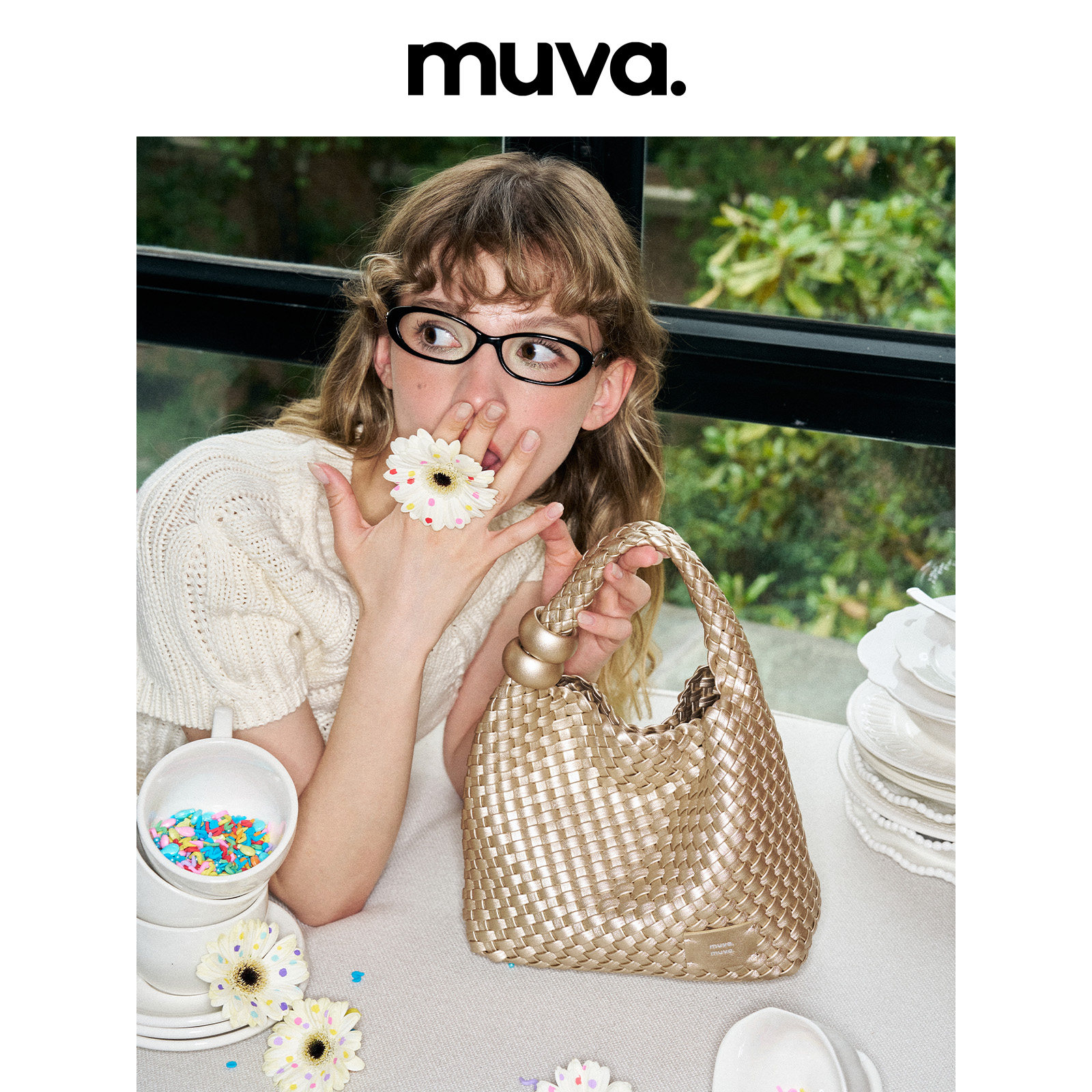 Танабата подарит Сюй Лу такую же маленькую плетеную сумку MUVA ручной работы, праздничную маленькую сумку-тотализатор, новинка 2025 года