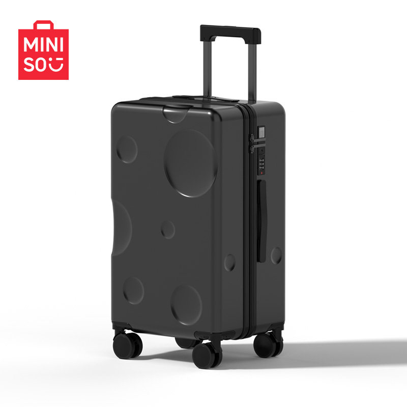 MINISO 2026 новый чемодан-тележка для путешествий большой вместимости, 24-дюймовый чемодан с паролем для посадки