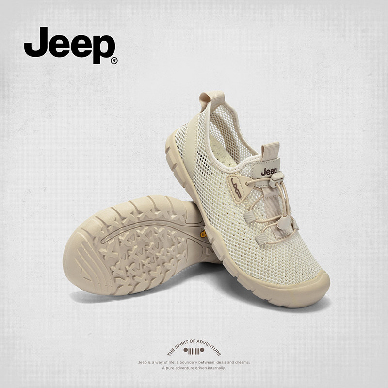 спортивная женская обувь jeep; новинка 2025 года; летняя сетчатая обувь; универсальная дышащая повседневная женская обувь; легкая уличная походная обувь
