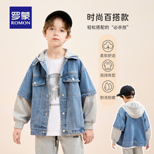 Джинсовая куртка с капюшоном детская фото