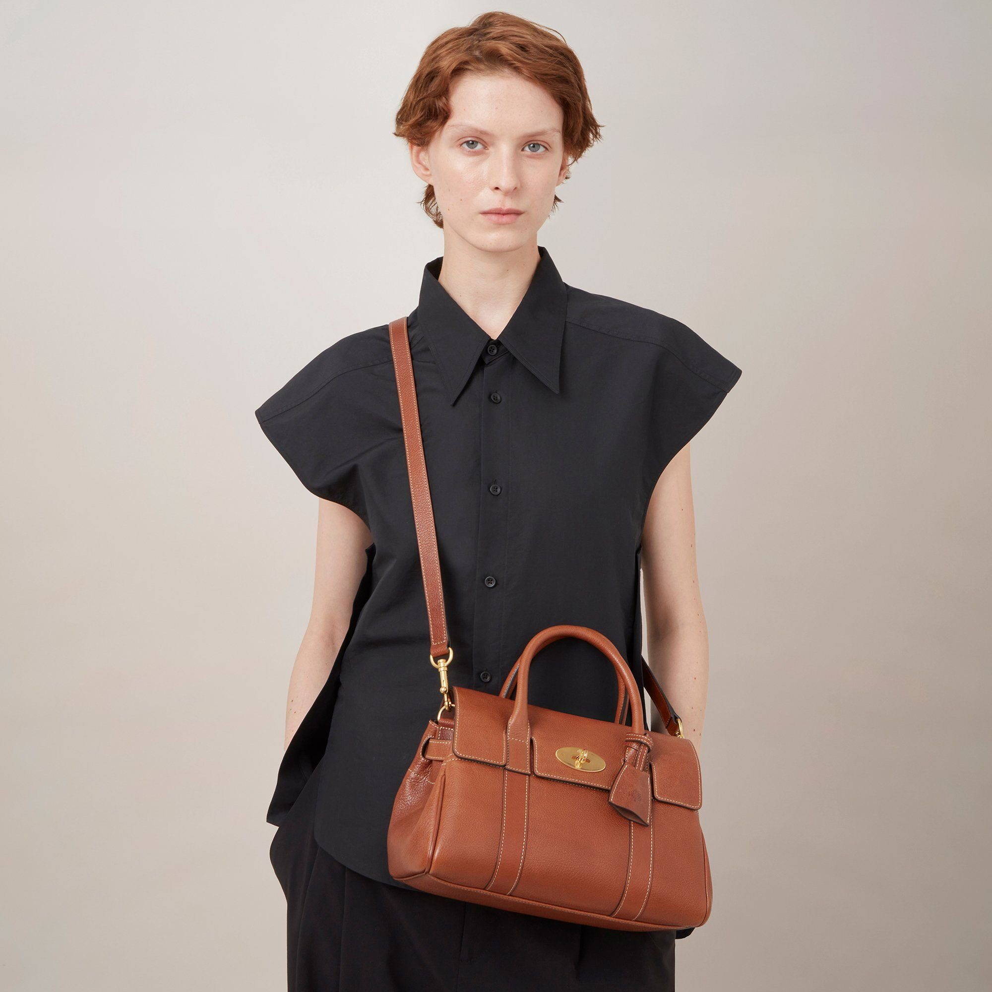 【Эксклюзивные преимущества】 Сумка-мессенджер Mulberry/Mabaoli Bayswater, портативная женская сумка для колледжа на одно плечо.