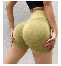 Fitness shorts, high waist, tight abdomen, breathable, elastic peach buttocks, tight pants, anti walking, light drying, yoga pants for women