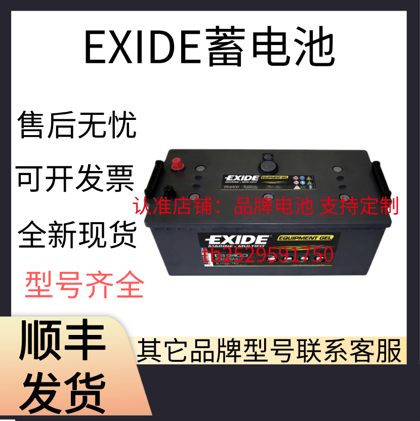 Американская аккумуляторная батарея EXIDE EXIDE ES2400 ES1600 ES1000-6 ES1100-6 start