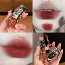 AOJN Soft Naked Mist Velvet Lip Glazed Glass Lipstick Waterproof, Long lasting Whitening, Non fading Student Dudu Lipstick