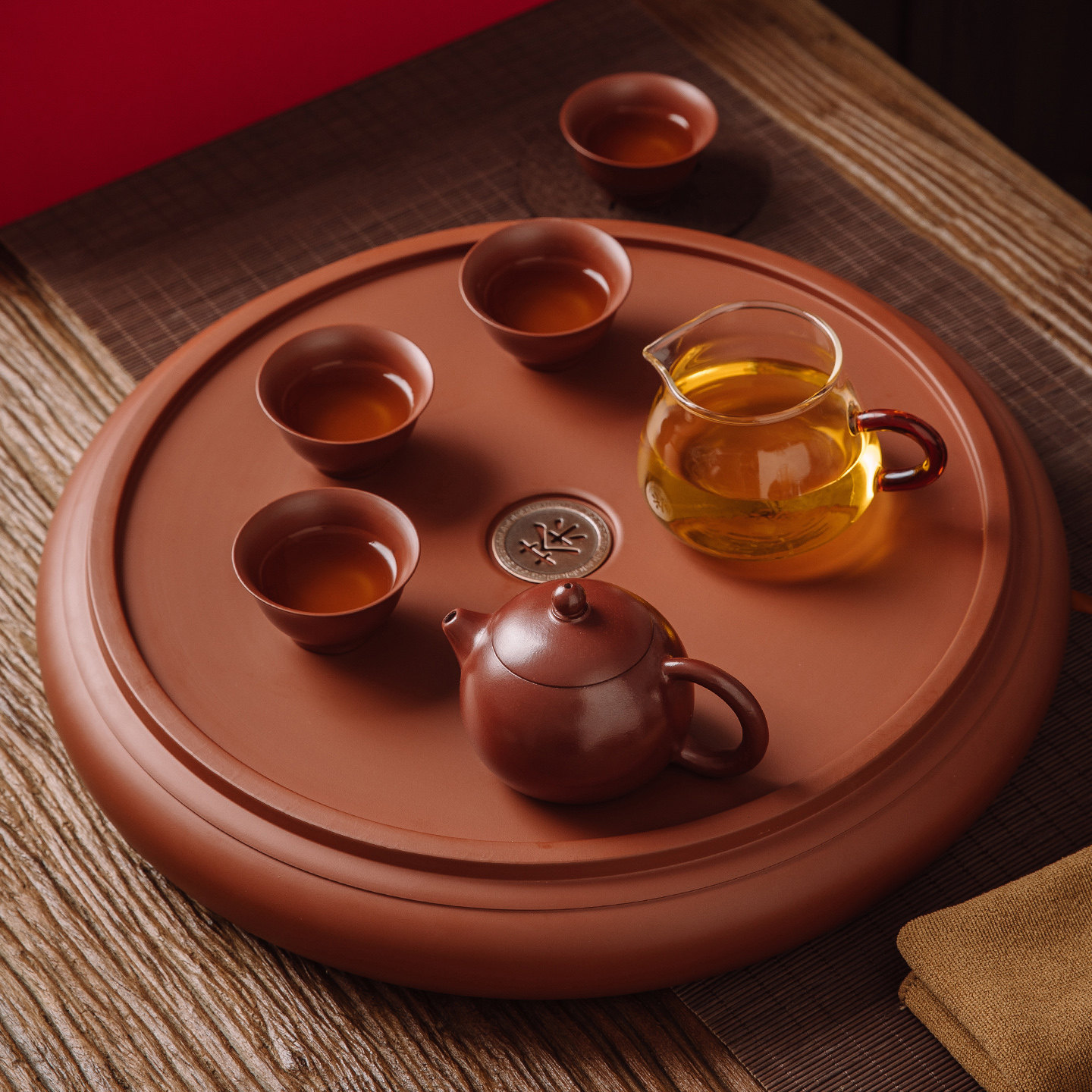 Чайный сервиз Xishi Фиолетовый Глиняный горшок Набор чайных подносов ручной работы Китайский Легкий Роскошный Чай Специальные праздничные подарки на Новоселье