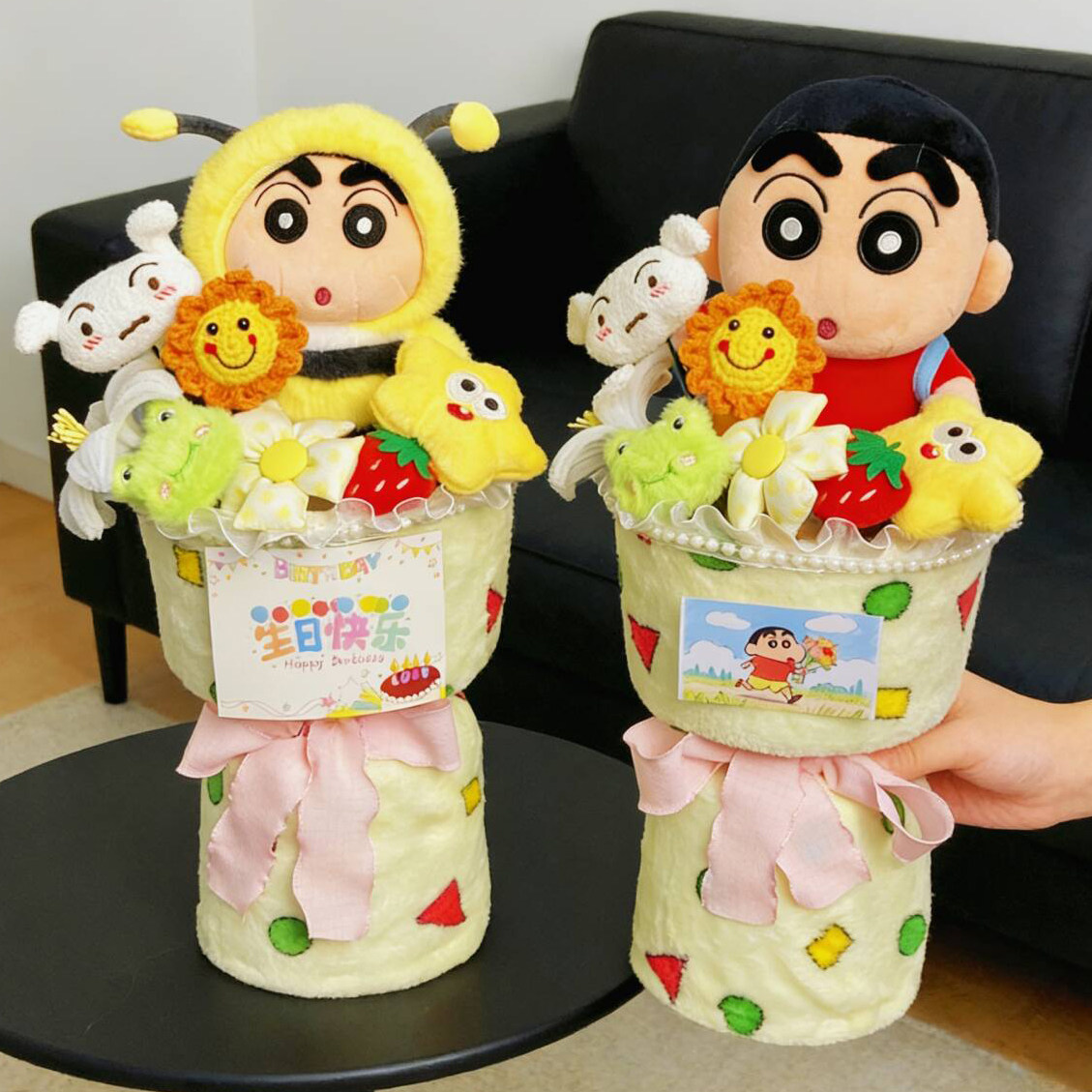 Детский день, мелок, кукла Шин-чан, Букет, мультяшная кукла, детский подарок на день рождения для подружек и подруг девочек