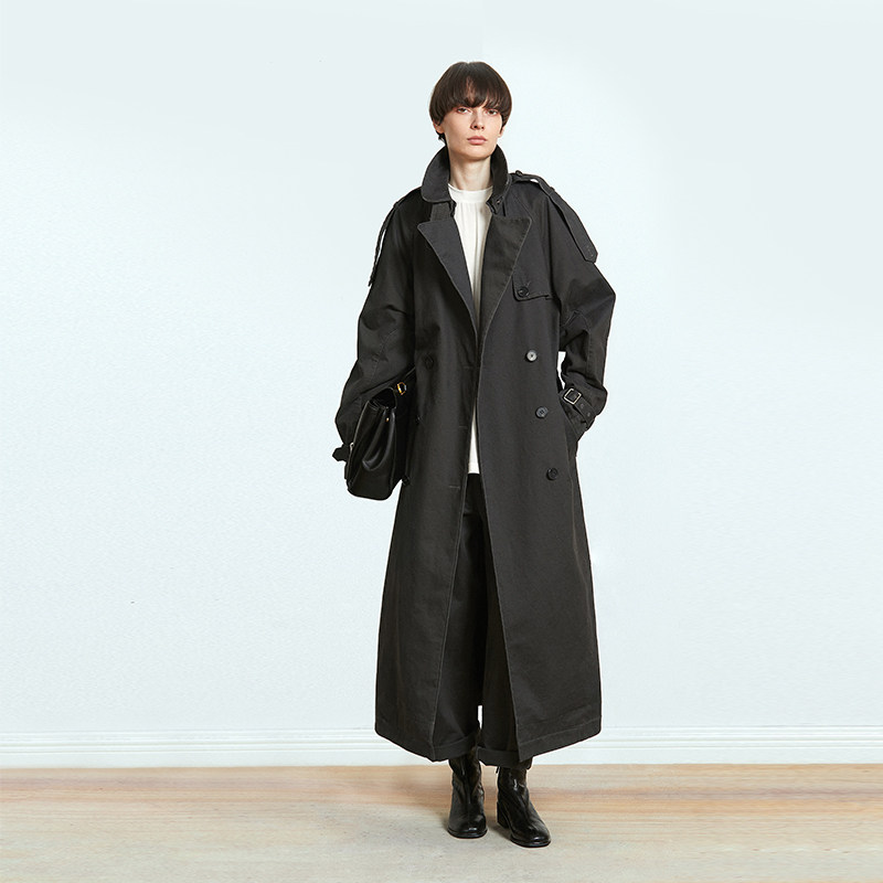Каролингский стиль ROW из коллекции low-luxury!Длинная ветровка horse cotton profile с высокой поддержкой, готовая куртка для тяжелой промышленности