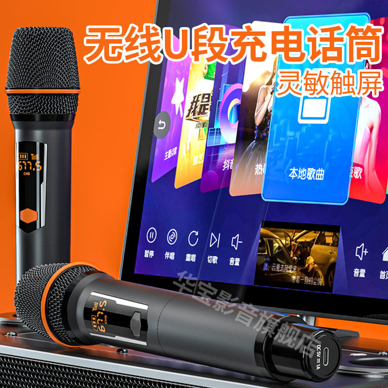 Huabao family KTV аудиосистема all-in-one для караоке с сенсорным экраном домашнее караоке для пения на открытом воздухе динамик для караоке