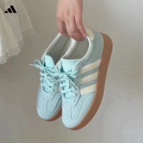 Adidas BARREDA/ немецкая спортивная обувь Adidas; женская обувь белого и синего цвета с Т-образным носком; повседневные кроссовки с низким вырезом; JQ4238