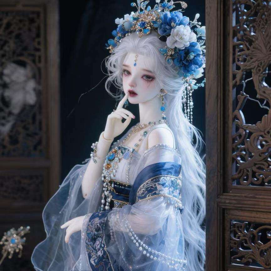 Чистая антикварная кукла bjd, ценная кукла-девочка в костюме Ханфу, может быть заменена на шарнирную, может быть подарком ручной работы в слепой коробке