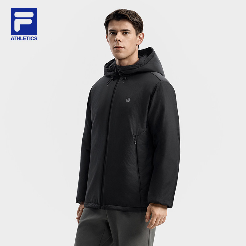 Деловая хлопчатобумажная одежда Fila 丨 Мужская легкая хлопчатобумажная одежда FILA 26, новинка зимы, стильная спортивная куртка с фиксацией температуры.