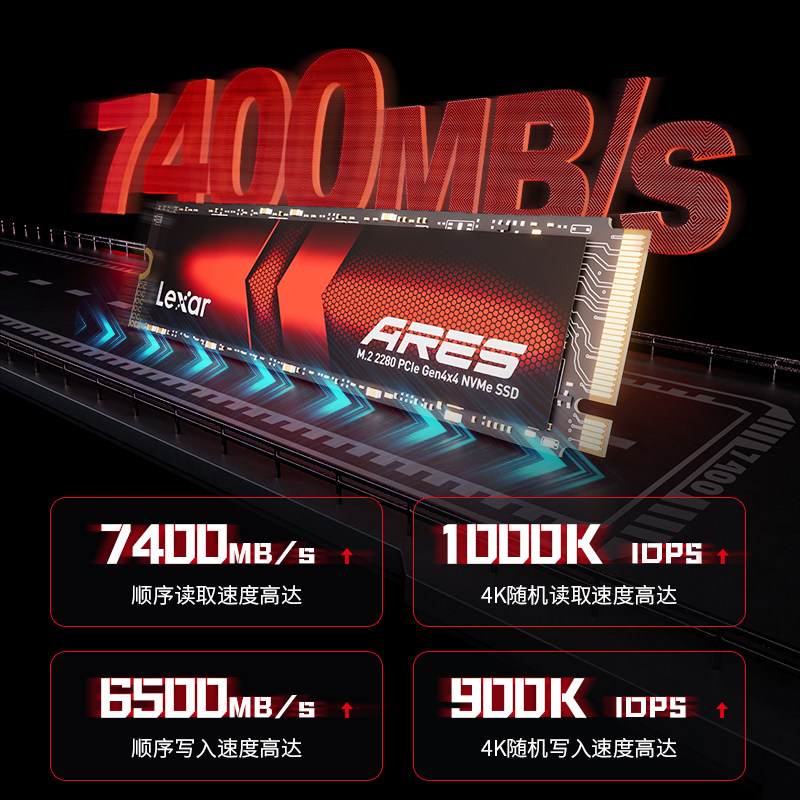 Lexar ares Ares nm790 настольный компьютер ssd высокоскоростной мобильный твердотельный накопитель m2 1t2T4T ноутбук
