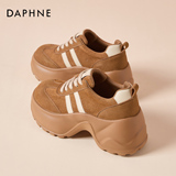 Женские ботинки Birkenstocks на толстой подошве в стиле ретро от Daphne; новинка 2026 года; сезон осень; стильная повседневная обувь на небольшом каблуке; лоферы-маффины