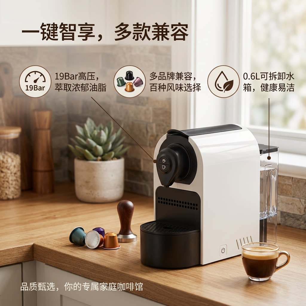 Совместим с автоматической бытовой капсульной кофемашиной Nestle nespresso для приготовления эспрессо в мини-офисе