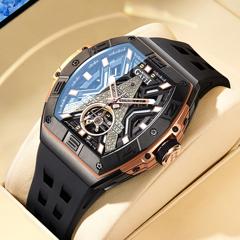 Часы Bugatti, новые немецкие механические часы с автоподзаводом, мужские часы известного аутентичного бренда, деловые водонепроницаемые часы, входящие в десятку лучших