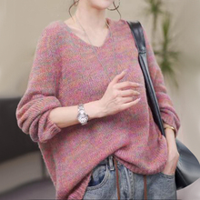 Lazy style sweater fashionable long sleeved top