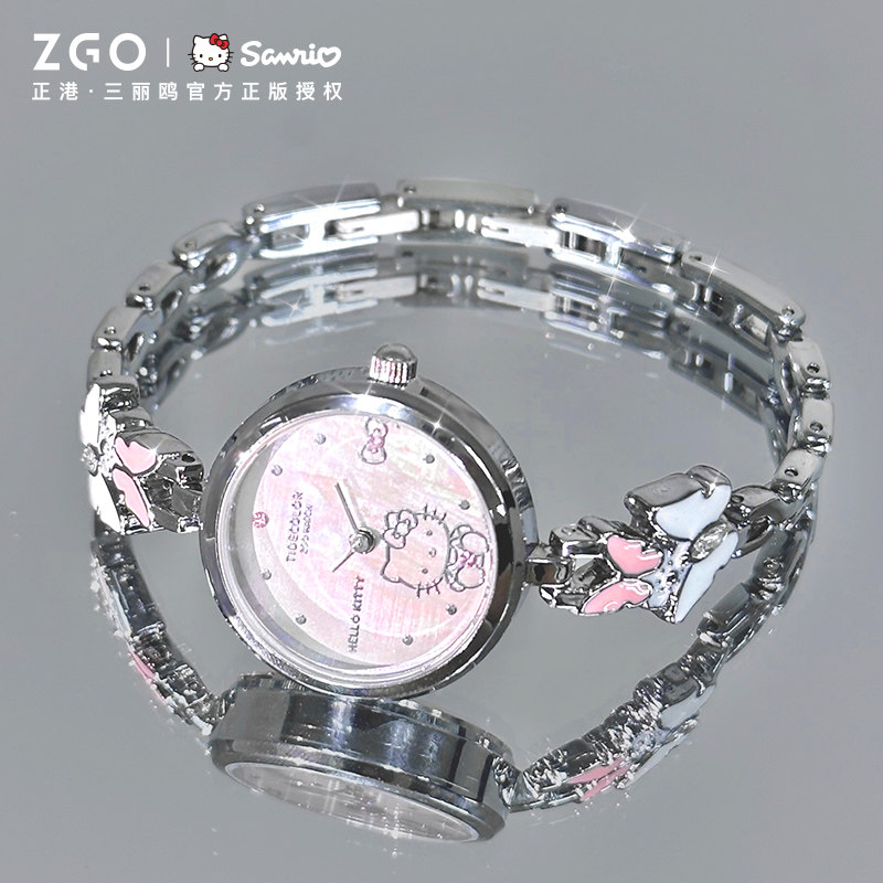 Часы Zhenggang ZGOxHelloKitty для учениц младших классов средней школы - ценный подарок на день рождения для девочек из Санрио