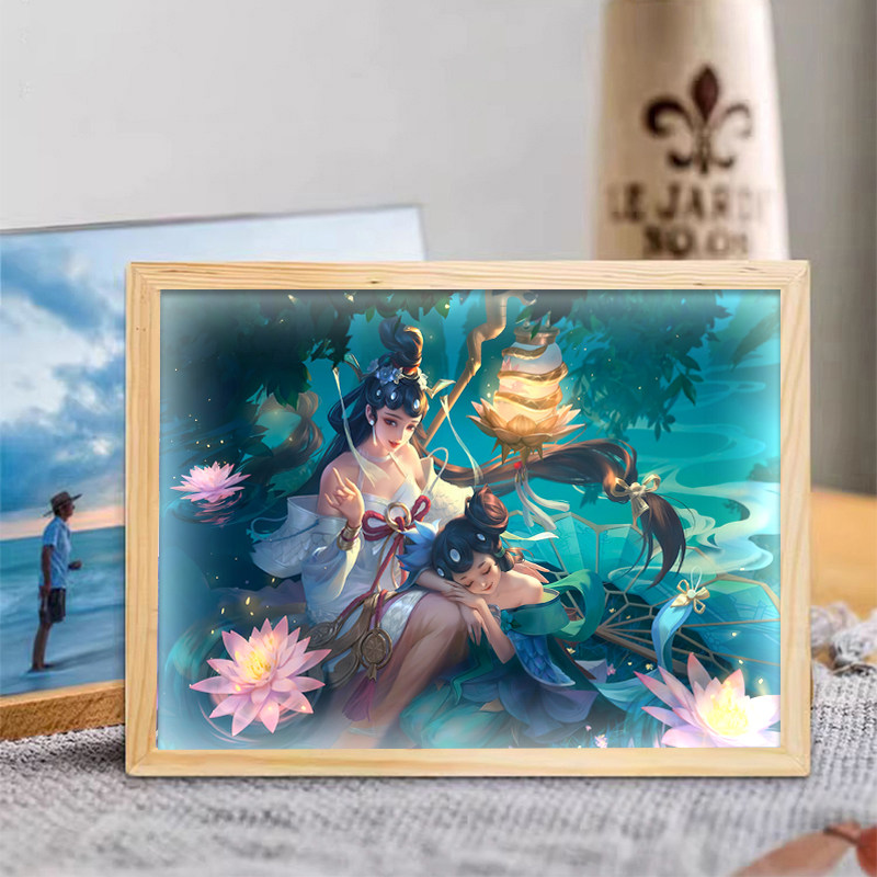 Сяо Цяо периферийное освещение живопись king Glory двухмерная анимация ночник Barwow ручной работы креативный подарок на день рождения