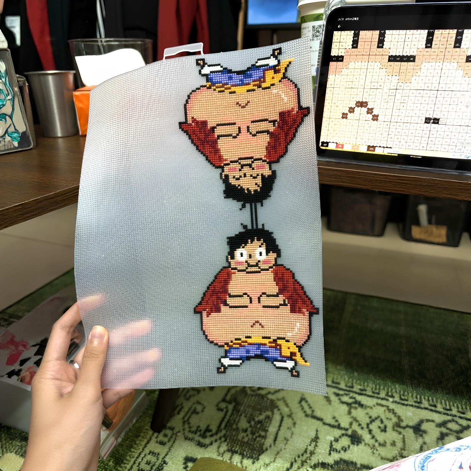 Новый игровой процесс!Вышивка крестом слеза слезоточивая музыка diy материальный пакет самодельный брелок кулон доска с отверстиями в пикселях пластиковая доска