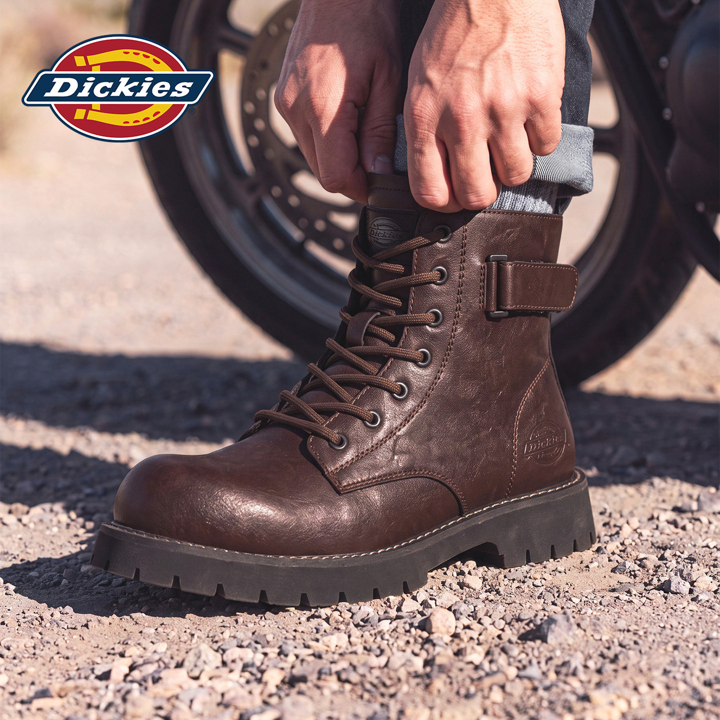 Зимние ботинки Dickies; мужские кожаные ботинки Martin; полусапожки; новинка 2026 года; осенние уличные ботинки на шнуровке с пряжкой