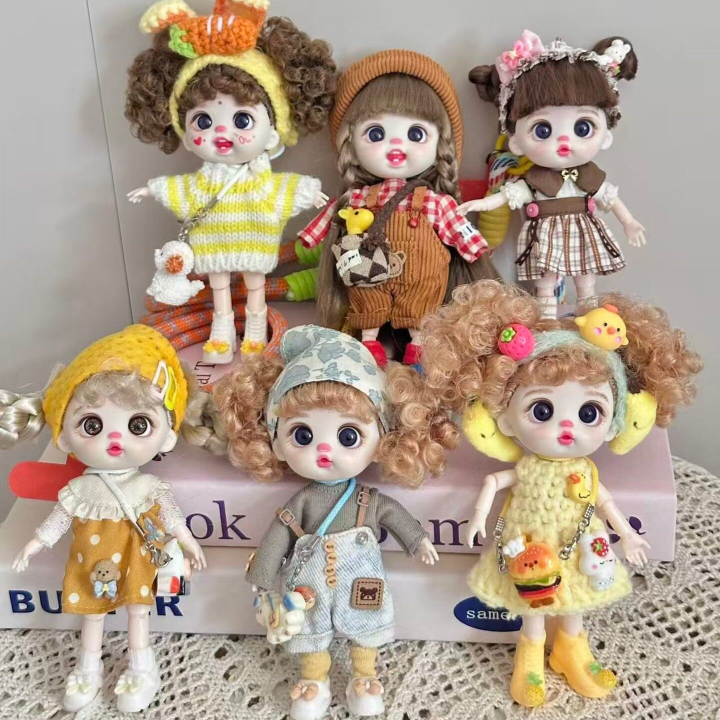Подлинная кукла Lolifen 14cmOB11 tide play doll может быть превращена в симпатичную виниловую сумку-подвеску для мобильного телефона