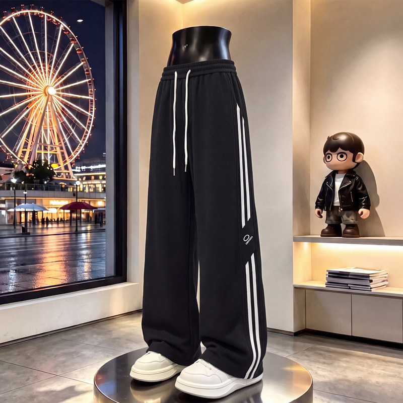Спортивные брюки мужские tide бренда 2026 весна-осень, модные универсальные молодежные брюки для младших классов средней школы...