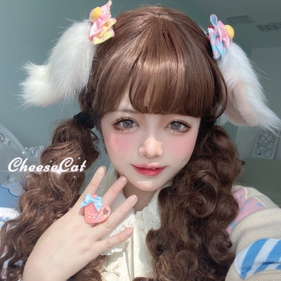 taobao agent 【芝士猫手作】仿真兽耳毛绒绒垂耳兔小狗狗可爱cos网红头饰发箍