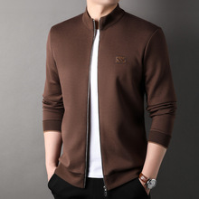 2023 wool modal cotton long sleeved hoodie men's jacket Korean version