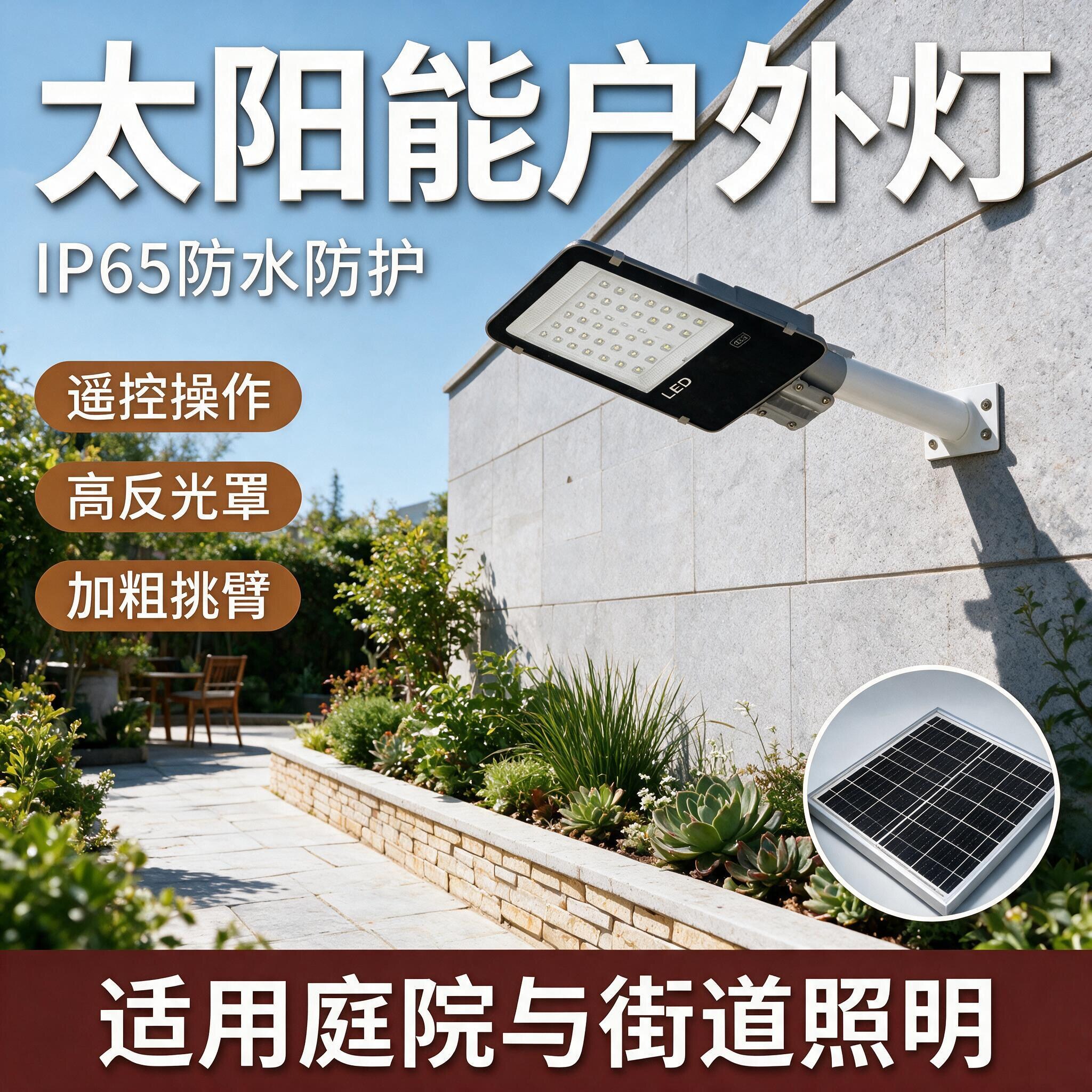 Открытый солнечный свет IP65 делает супер яркий светодиодный сад с дистанционным управлением водонепроницаемым...