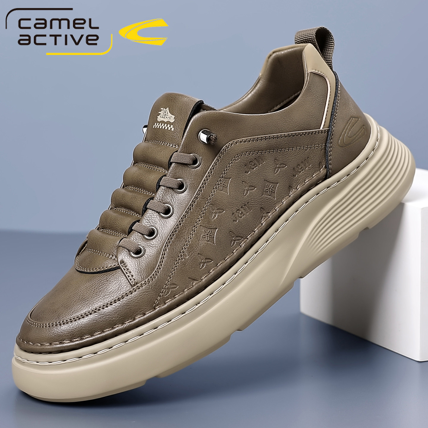 Немецкая мужская обувь camel dynamic 2025 года выпуска, новая кожаная мягкая подошва на толстой подошве...